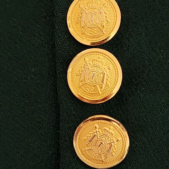 Vintage Charter Club Petites by Jane Justin Womens Wool Skirt Suit Green Size 4P - Picture 3 of 13